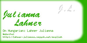 julianna lahner business card